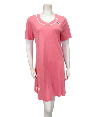 Furstenberg 42385379 Strawberry 100% Cotton Knit Short Sleeve Nightshirt  myselflingerie.com